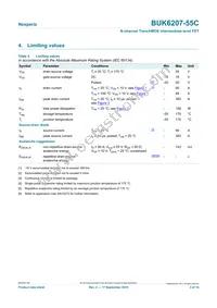 BUK6207-55C Datasheet Page 3