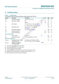 BUK6208-40C Datasheet Page 3