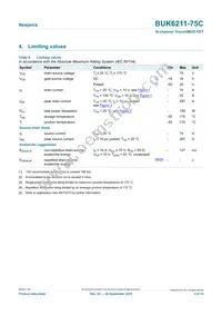 BUK6211-75C Datasheet Page 3