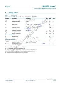 BUK6218-40C Datasheet Page 3