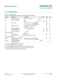 BUK6240-75C Datasheet Page 4