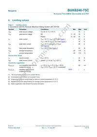 BUK6246-75C Datasheet Page 3