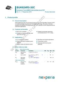 BUK624R5-30C Datasheet Cover