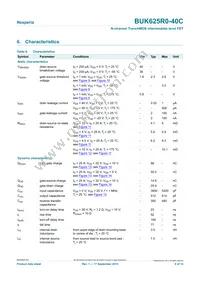 BUK625R0-40C Datasheet Page 6