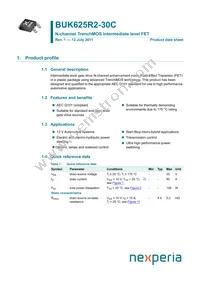 BUK625R2-30C Datasheet Cover