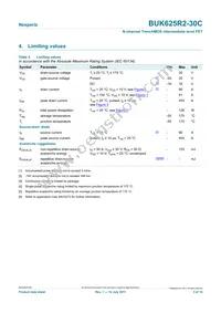 BUK625R2-30C Datasheet Page 3