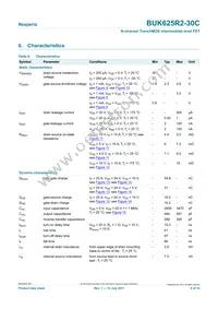 BUK625R2-30C Datasheet Page 6