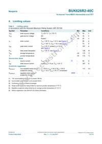 BUK626R2-40C Datasheet Page 3