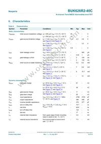 BUK626R2-40C Datasheet Page 6