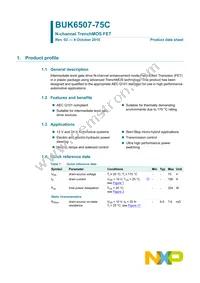 BUK6507-75C Datasheet Page 2