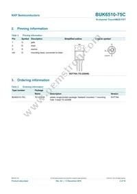 BUK6510-75C Datasheet Page 3