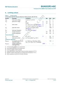 BUK652R3-40C Datasheet Page 4
