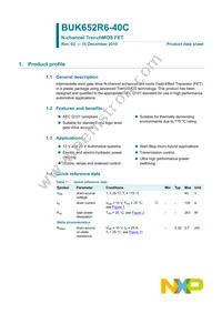 BUK652R6-40C Datasheet Page 2