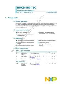 BUK654R0-75C Datasheet Page 2