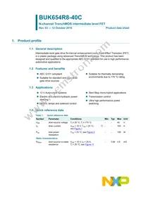 BUK654R8-40C Datasheet Page 2