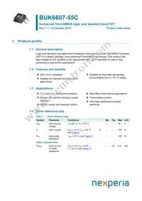 BUK6607-55C Datasheet Cover