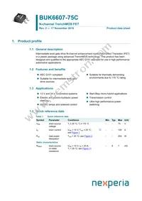 BUK6607-75C Datasheet Cover