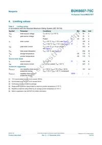 BUK6607-75C Datasheet Page 3