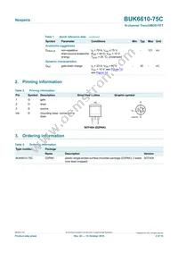 BUK6610-75C Datasheet Page 2