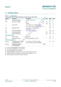 BUK6610-75C Datasheet Page 3