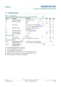 BUK661R6-30C Datasheet Page 3