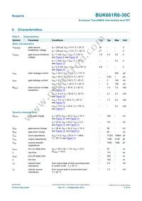 BUK661R6-30C Datasheet Page 6