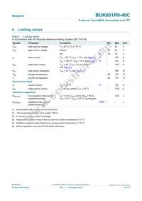 BUK661R9-40C Datasheet Page 3