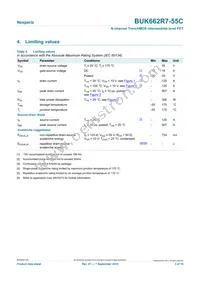 BUK662R7-55C Datasheet Page 3