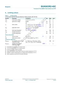 BUK663R2-40C Datasheet Page 3
