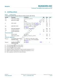 BUK663R5-55C Datasheet Page 3