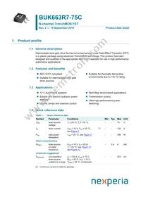 BUK663R7-75C Datasheet Cover