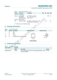 BUK664R4-55C Datasheet Page 2