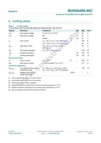 BUK664R6-40C Datasheet Page 3