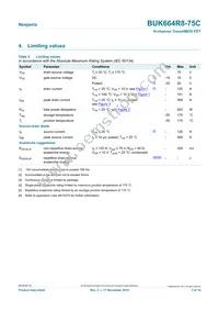 BUK664R8-75C Datasheet Page 3
