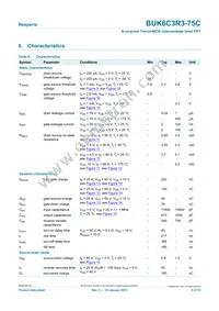BUK6C3R3-75C Datasheet Page 5