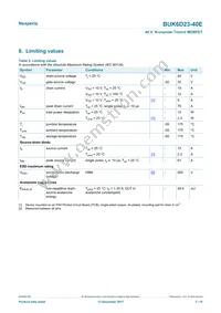 BUK6D23-40EX Datasheet Page 3