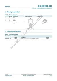 BUK6E2R0-30C Datasheet Page 2