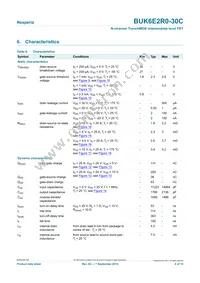 BUK6E2R0-30C Datasheet Page 6