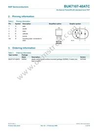 BUK7107-40ATC Datasheet Page 3