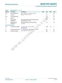 BUK7107-40ATC Datasheet Page 8