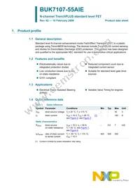 BUK7107-55AIE Datasheet Page 2
