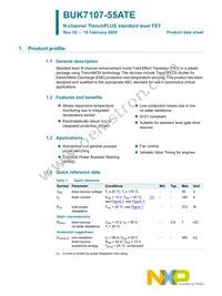 BUK7107-55ATE Datasheet Page 2