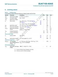 BUK7108-40AIE Datasheet Page 4