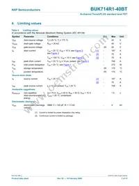 BUK714R1-40BT Datasheet Page 4