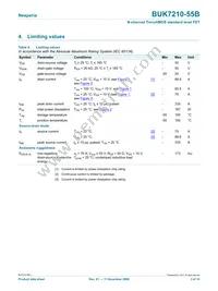 BUK7210-55B Datasheet Page 3