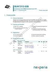 BUK7212-55B Datasheet Cover