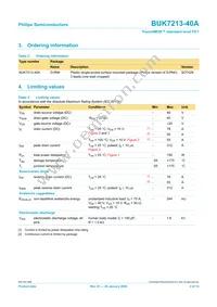 BUK7213-40A Datasheet Page 2