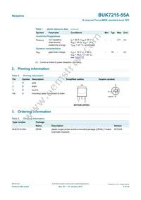 BUK7215-55A Datasheet Page 2