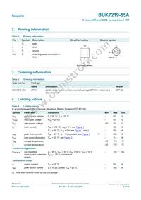 BUK7219-55A Datasheet Page 2