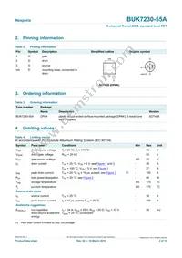 BUK7230-55A Datasheet Page 2